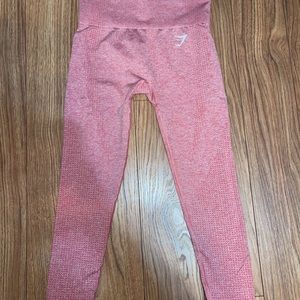 Gym Shark Red/Pink full length leggings